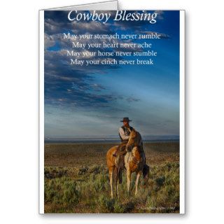 Cowboy Blessing Card