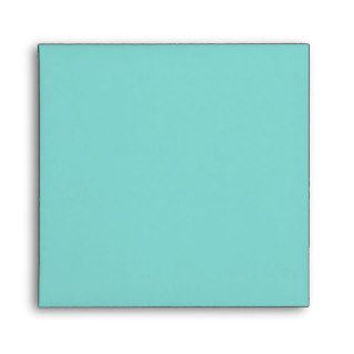 Pure Teal Blue Linen Envelopes