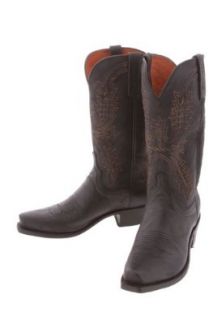 Men's Lucchese 1883 N1560.74 Cowboy Boots, Black Mad Dog Shoes