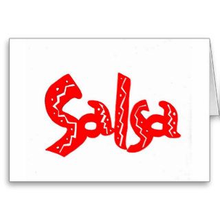 Salsa Logo Greeting Card