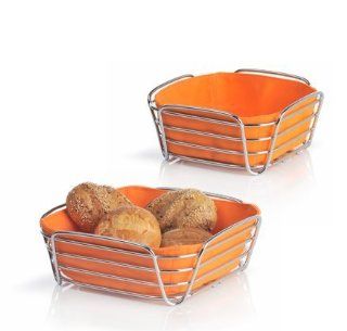 Blomus Bread Basket Wires, orange, large [Kitchen]   Bread Boxes