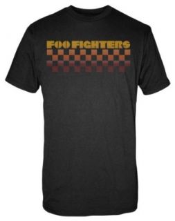 FEA Men's Foo Fighters Checkers Men Lightweight Tee,Black,Small Clothing