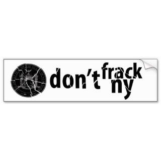 Don’t Frack New York Bumper Stickers