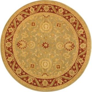 Safavieh Anatolia Light Green/Red 4 ft. x 4 ft. Round Area Rug AN548A 4R