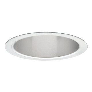 Halo Recessed 404H 6 Inch Socket Supporting Trim with Haze Reflector, White   Close To Ceiling Light Fixtures  