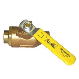 Apollo 1/2 in. Bronze SWT x SWT Industrial Ball Valve Solder Lead Free THD70LF203