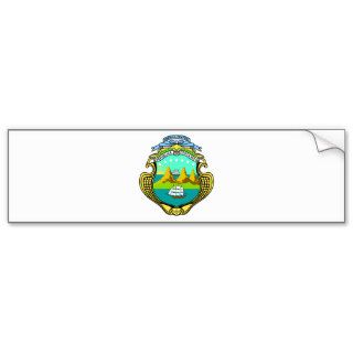 Coat of arms of Costa Rica Bumper Stickers