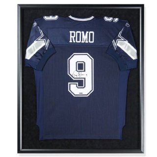 Tony Romo Autographed Dallas Cowboys Blue Jersey   Framed (UDA) 
