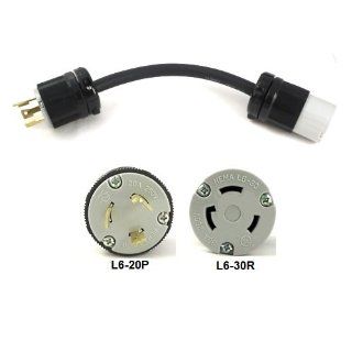 NEMA L6 20P to L6 30R Locking Power Cord Plug Adapter    