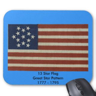 American Flag with 13 Stars Mouse Pads