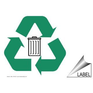 Household Waste Recycle Symbol Label LABEL SYM 362 Recyclable Items  Message Boards 