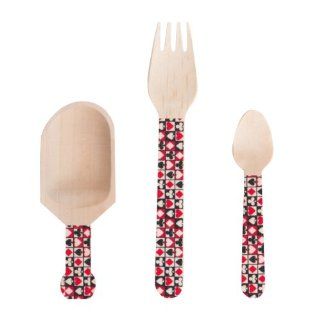 Dress My Cupcake Wooden Candy Buffet Cutlery and Scoops DIY Kit, Vegas Casino Kitchen & Dining