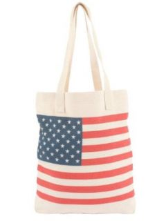 American Apparel USA Flag Tote   Beige / One Size Clothing