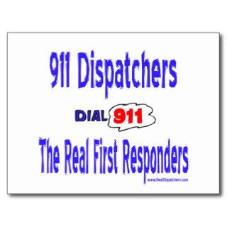 Real Dispatcher 911 Postcard