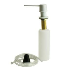 DANCO Straight Nozzle Soap Dispenser in White 40044