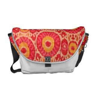 Ethnic Boho Haute Hippie Textile Pattern Pink Courier Bag