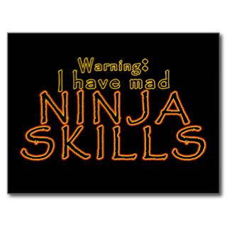 Funny Ninja Joke Postcards
