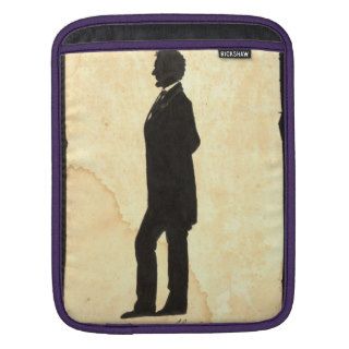 Abraham Lincoln Silhouette 1860 iPad Sleeves