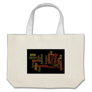 Greek Alphabet (Word Cloud) Bags