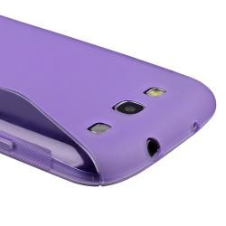 Purple S Shape TPU Rubber Skin Case for Samsung Galaxy S III i9300 BasAcc Cases & Holders