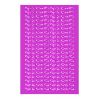 Mushy Hugs and Kisses Love Letter Stationery