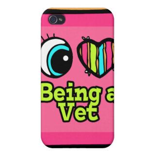 Bright Eye Heart I Love Being a Vet iPhone 4 Cover