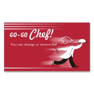 Running chef food catering delivery business cabusiness cards