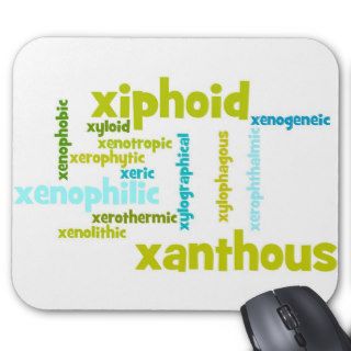 Describe yourself With Adjectives   X Mousepad