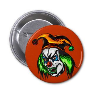 Mentally Insane Evil Clown Button