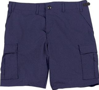 Navy Blue Military BDU Cargo Shorts 65209 Size 2X Large Clothing