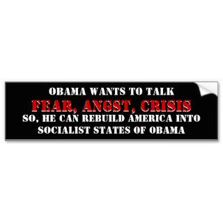 Obama wants to talkSo he can build his SociBumper Stickers