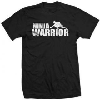 NINJA WARRIOR tv show funny battle sword retro BW SHIRT Clothing