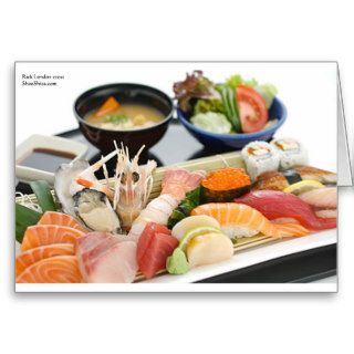 Beautiful Sushi (Mix) Plate Gifts Tees Cards Etc