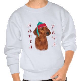 Redbone Coonhound Santa Paws Pullover Sweatshirts