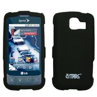 EMPIRE Black Rubberized Snap On Cover Case for Sprint LG Optimus S Cell Phones & Accessories