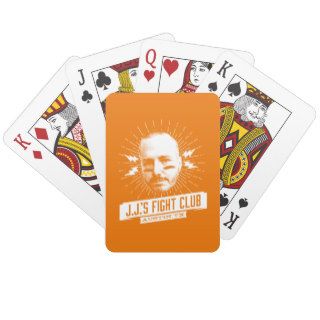 JJ's Fight Club playing cards   orange