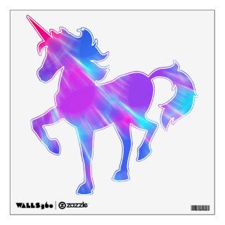 Unfocused Blue Pink and Purple Unicorn Wall Sticker