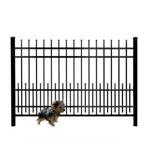 Mainstreet Aluminum Fence 3/4 in. x 1 1/2 ft. x 6 ft. Aluminum Black Puppy Guard Add On Panel 77331993
