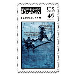 Walking The Plank Postage Stamp