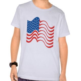 American Flag USA ~ Red White & Blue Patriot Tshirt