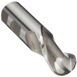 Niagara Cutter 62081 Cobalt Steel Ball Nose End Mill, Inch, Weldon Shank, Uncoated (Bright) Finish, Roughing and Finishing Cut, 30 Degree Helix, 2 Flutes, 2.313" Overall Length, 0.250" Cutting Diameter, 0.375" Shank Diameter Industrial &