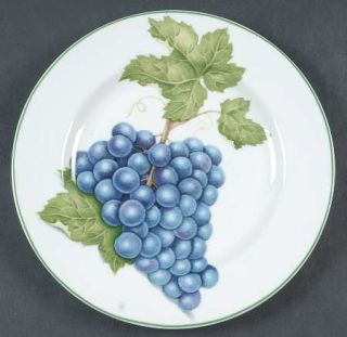 American Atelier Vineyard Salad/Dessert Plate, Fine China Dinnerware   Porcelain