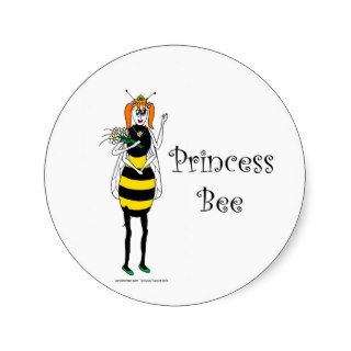 Cute cartoon Princess Bee Sticker