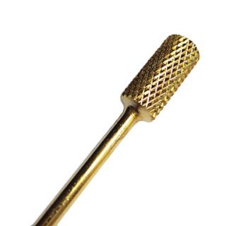 1PCS Golden Color Round Shape Nail Art File Drill Bits for Manicure