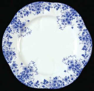 Shelley Dainty Blue Dessert/Pie Plate, Fine China Dinnerware   Dainty Shape,Blue