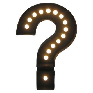 Room Essentials Marquee Question Mark Large   Black