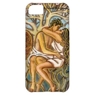 Lovers kissing each other under a blooming tree iPhone 5C case
