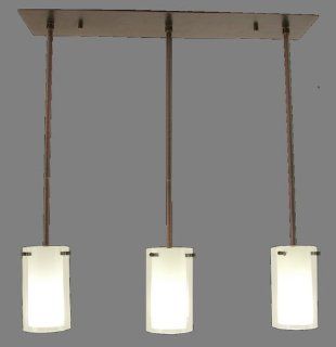 DVI Lighting DVP9053ORB BS Island Pendant with Butterscotch Glass Shades, Oil Rubbed Bronze Finish   Island Light Fixtures  