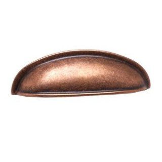 Berenson 9893 1WC Weathered Copper Cabinet Hardware 3" C/C Cup Pull   Cabinet And Furniture Pulls  