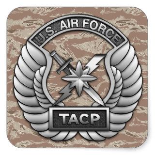 USAF TACP Badge Square Stickers